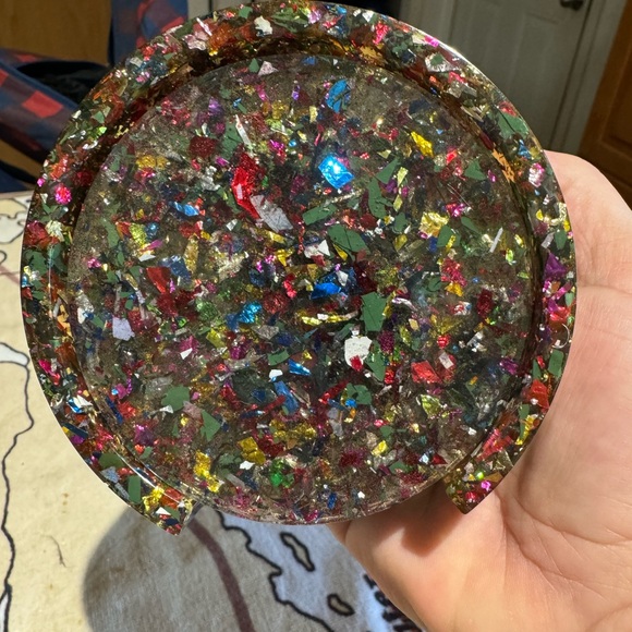 Round confetti, coaster set - Picture 2 of 3